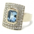 Aqua Marin und Diamant Ring