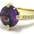 Amethyst Diamantring