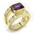 Gelbgold Amethyst Ring