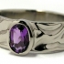 Weißgold Amethyst Ring