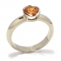 Weißgold Granat Mandarin Ring