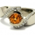 Bague grenat mandarin