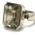 Bague quartz or blanc