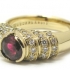 Bague rubis diamant