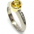 Bague saphir jaune