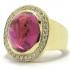 Bague tourmaline cabochon modèle Bonbon Light