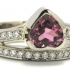 Bague tourmaline coeur