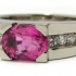 Bague tourmaline rose