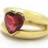 Roter Turmalin Ring