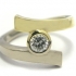 Solitaire Diamant Bicolore