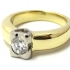 Solitaire Diamant Motif Coeur