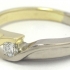 Solitaire Diamant Pnf343 Bicolore